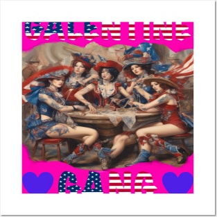 Galentines gang girls party Posters and Art